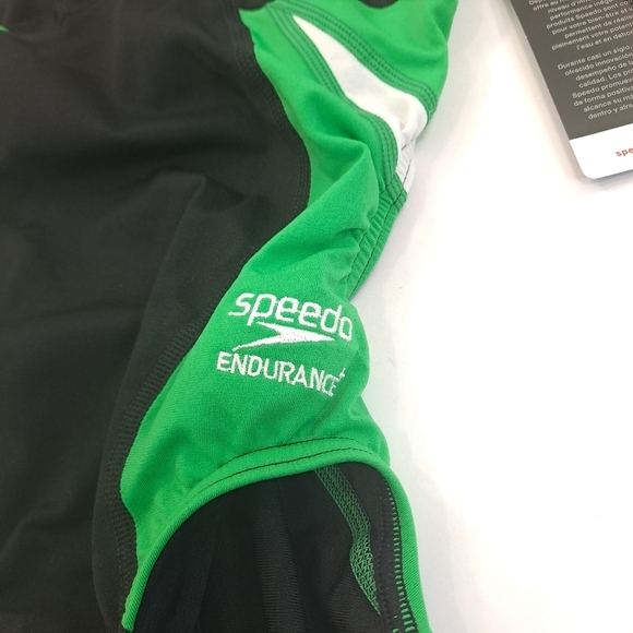 Speedo Womens One Piece Swimsuit Endurance+ Super Pro Team Black Green Sz 22 XXS - Picture 7 of 16